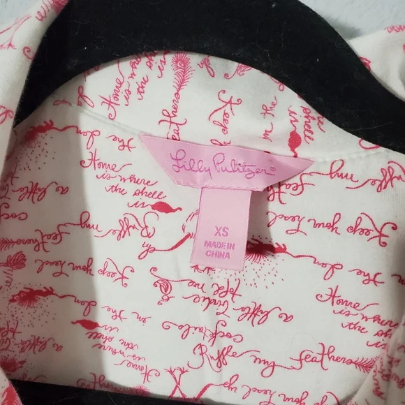 Lilly Pulitzer "A Little Birdie Told Me..." pajama set - Picture 3 of 13